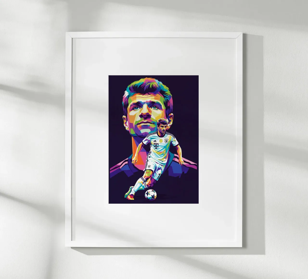 Thomas Muller - Germania #3 poster con telaio in plastica da Hantamrata