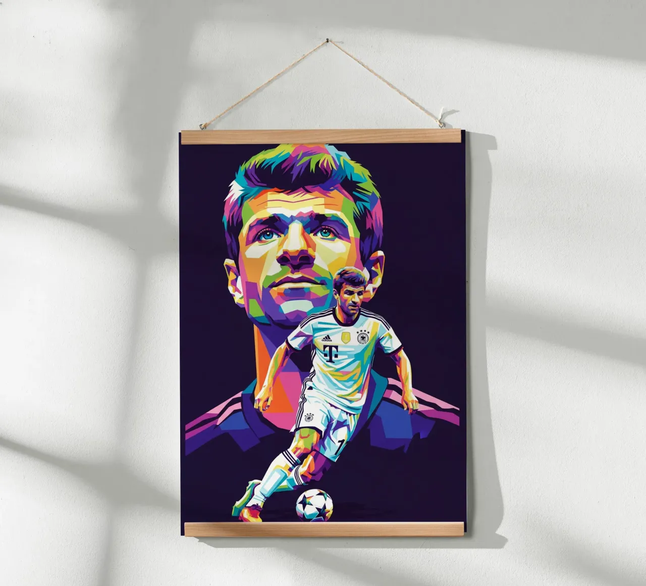 Thomas Muller - Germania #3 poster con telaio in plastica da Hantamrata
