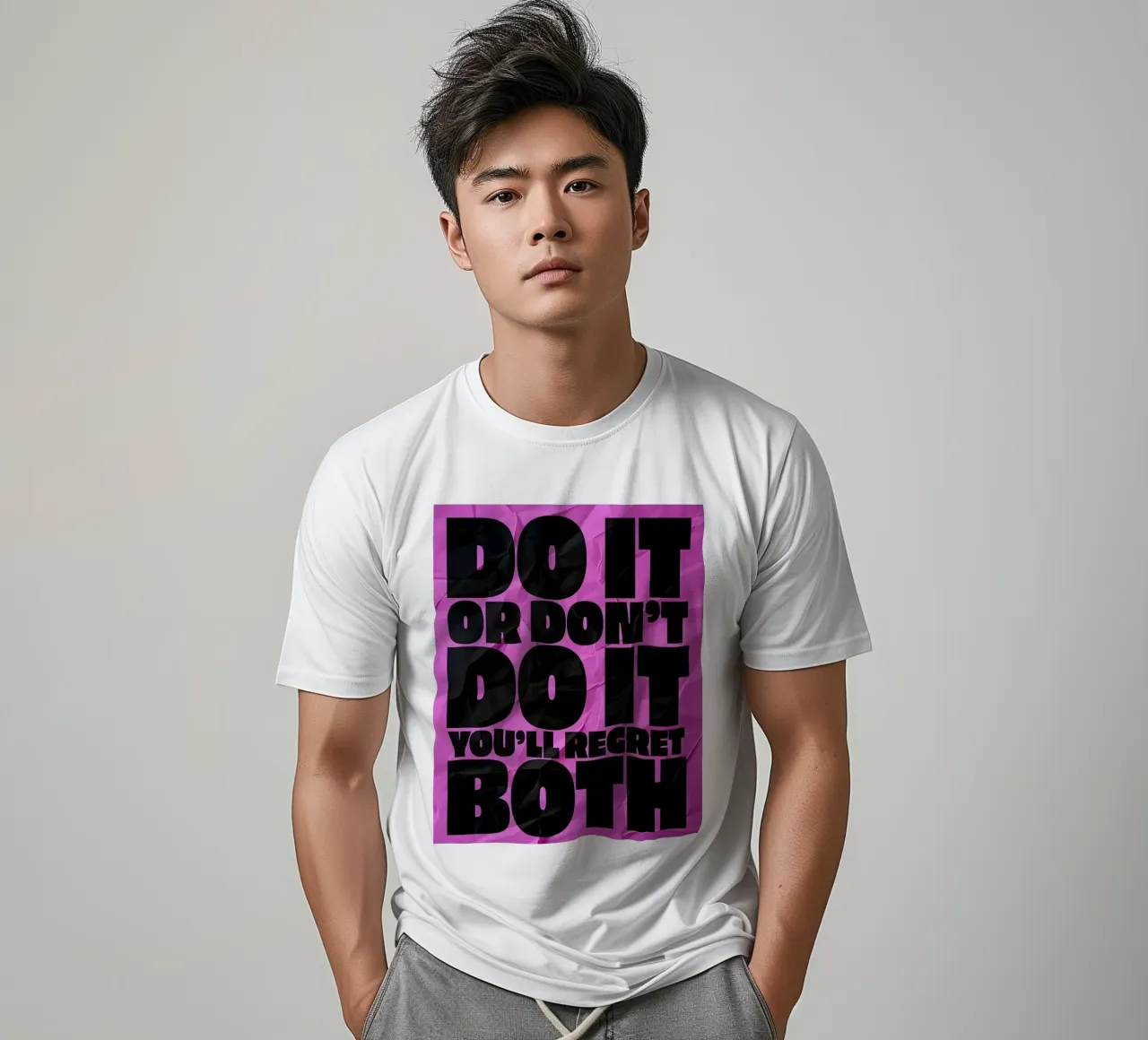 DO IT OR DONT DO YOU'LL REGRET BOTH t-shirt da Type & Tape