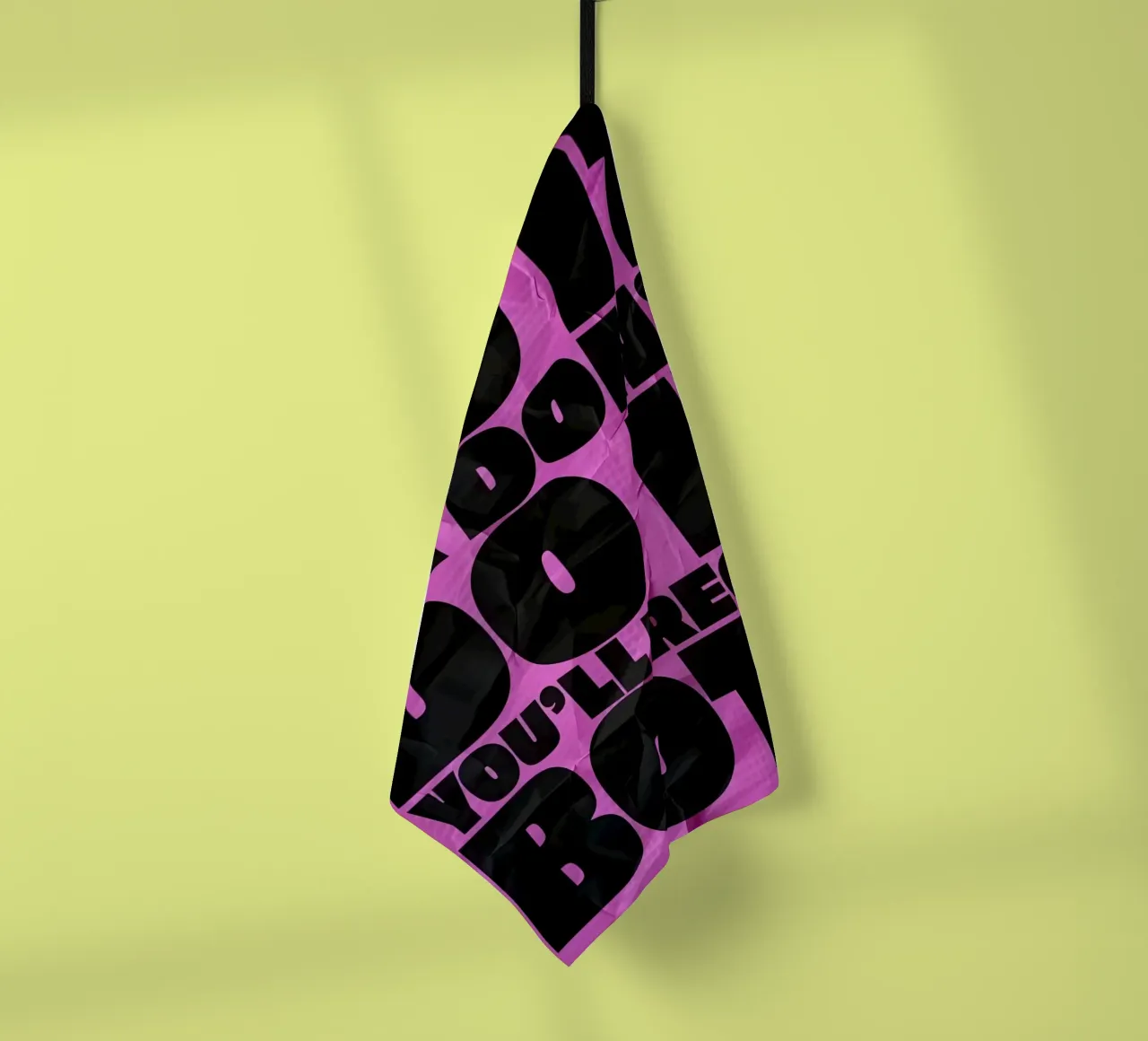 DO IT OR DONT DO YOU'LL REGRET BOTH canovaccio da cucina da Type & Tape