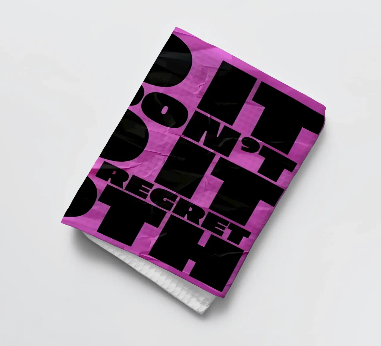 DO IT OR DONT DO YOU'LL REGRET BOTH canovaccio da cucina da Type & Tape