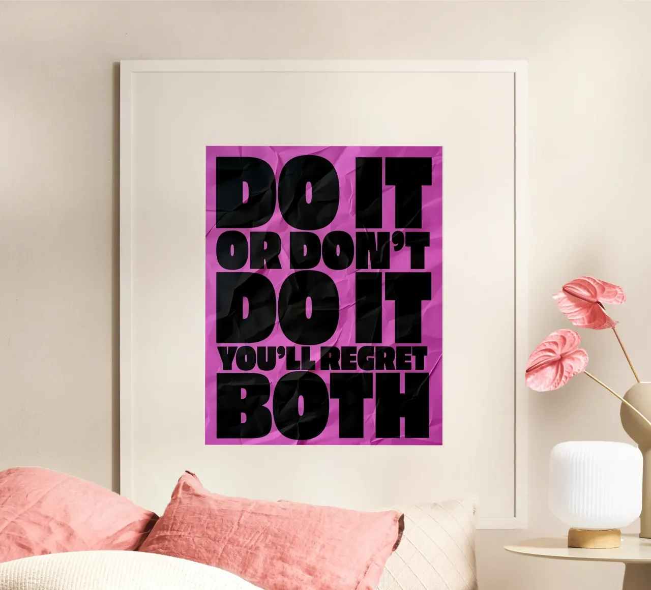 DO IT OR DONT DO YOU'LL REGRET BOTH hahnemühle by Type & Tape