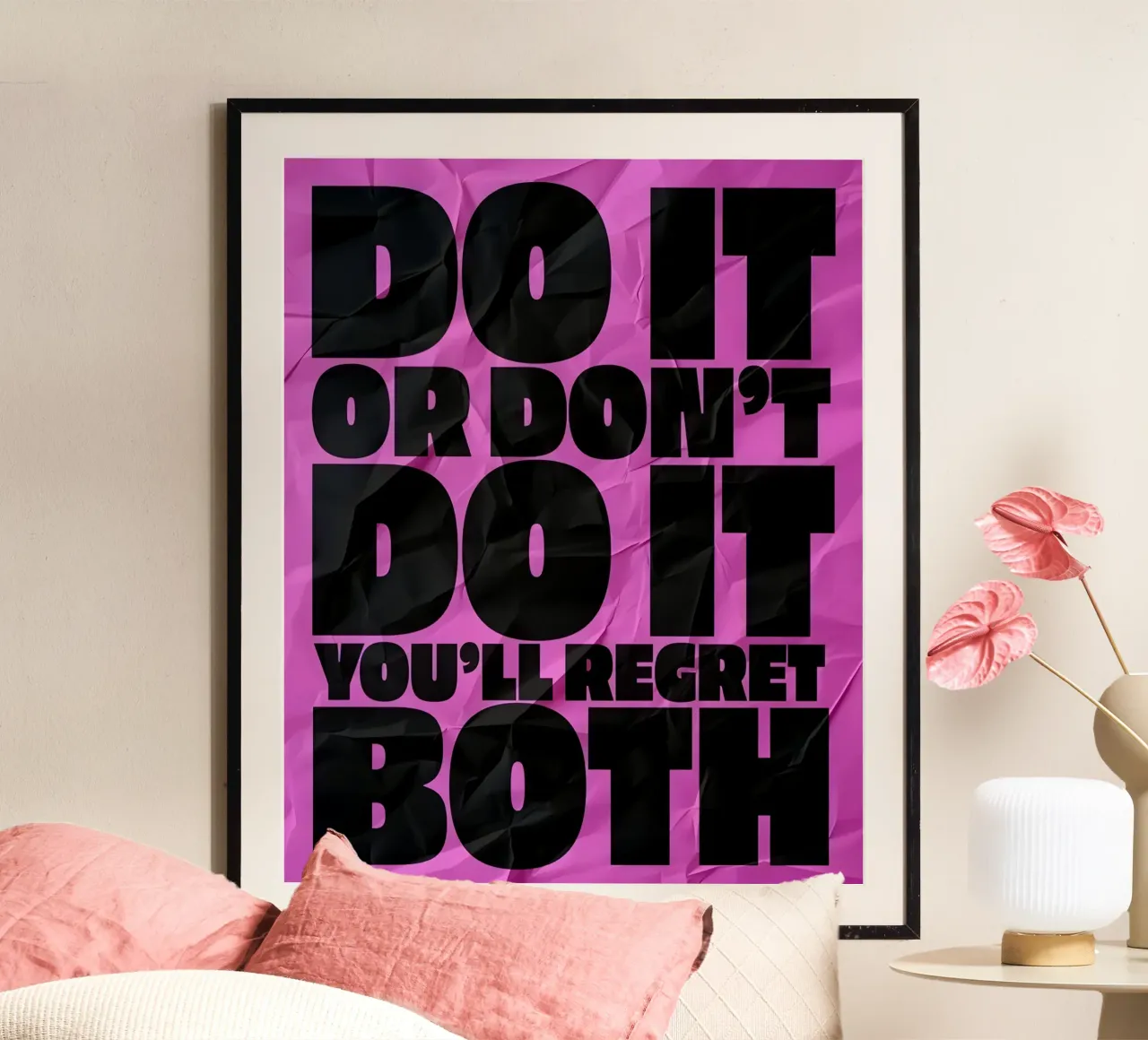 DO IT OR DONT DO YOU'LL REGRET BOTH hahnemühle by Type & Tape
