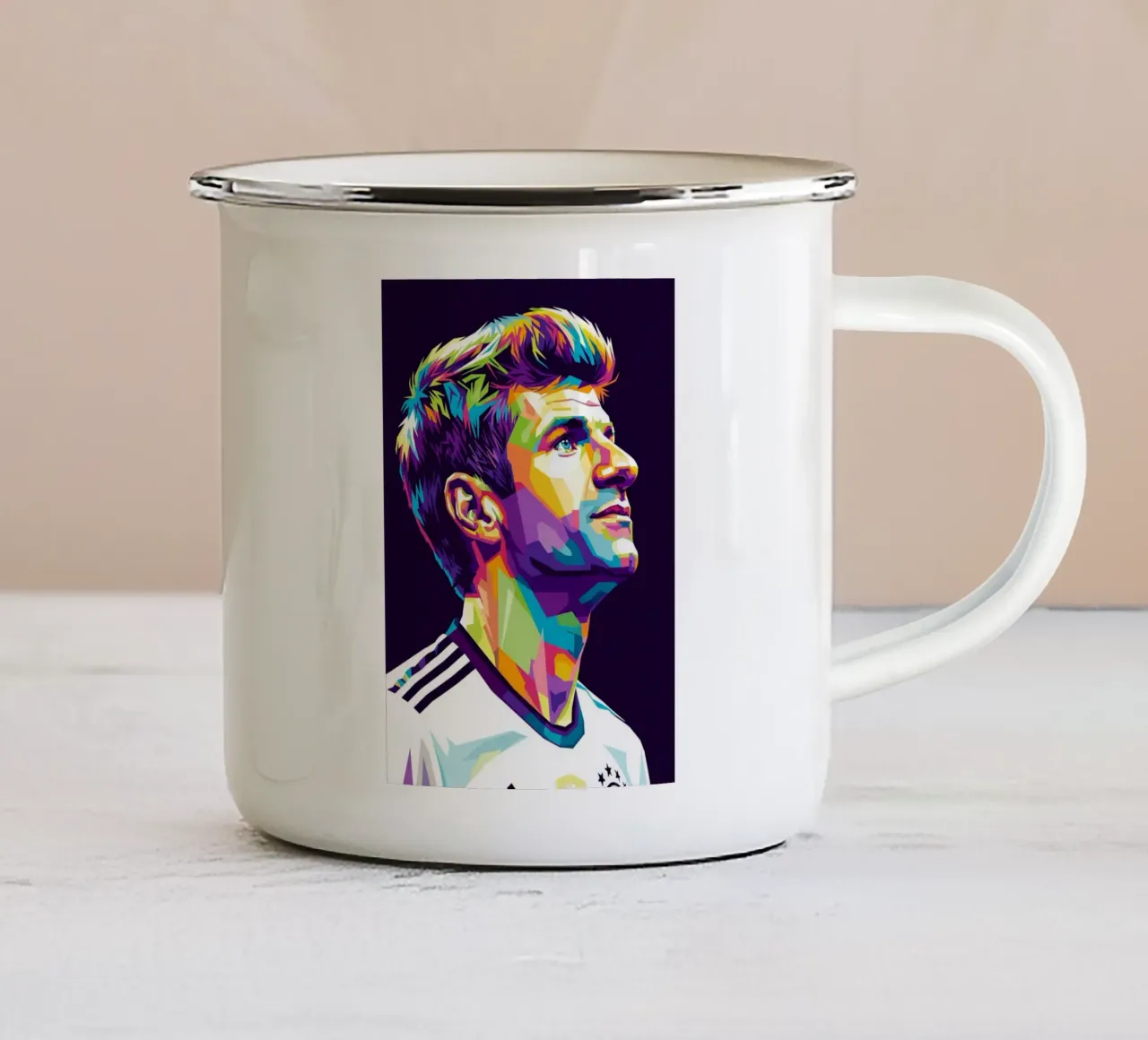 Thomas Muller - Germania #4 tazza in smalto da Hantamrata