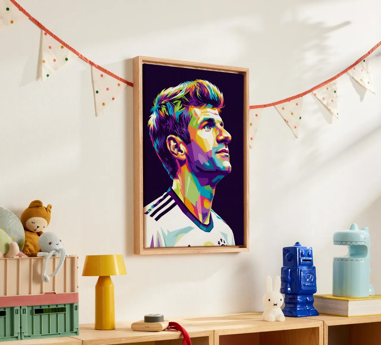 Thomas Muller - Duitsland #4 canvas met Baklijst van Hantamrata