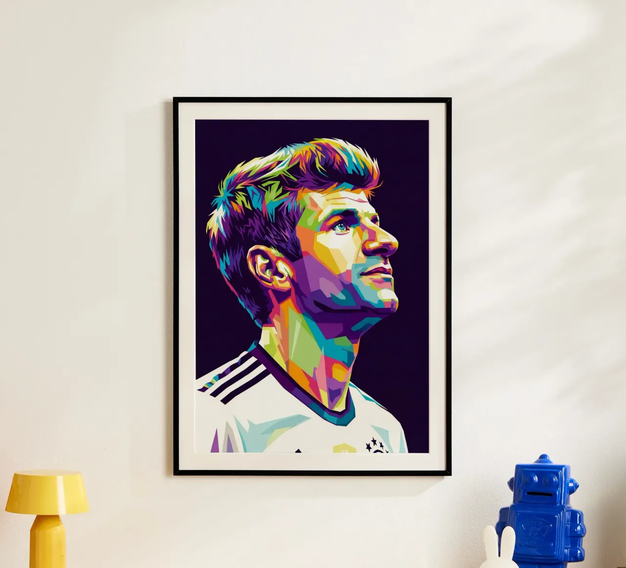 Thomas Muller - Germania #4 poster con telaio in alluminio da Hantamrata