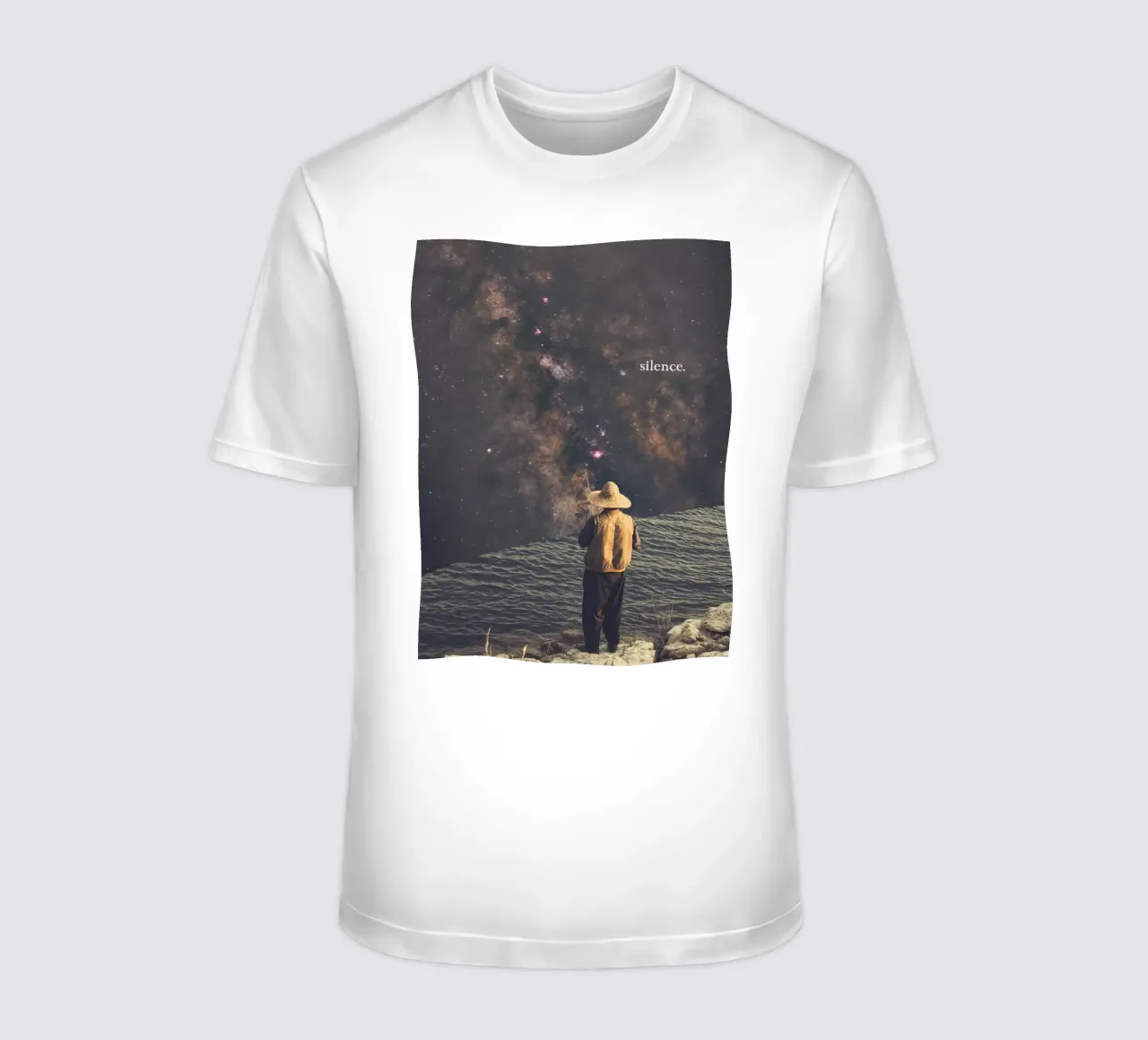 Silenzio - Pescatore cosmico t-shirt da Dapidoka