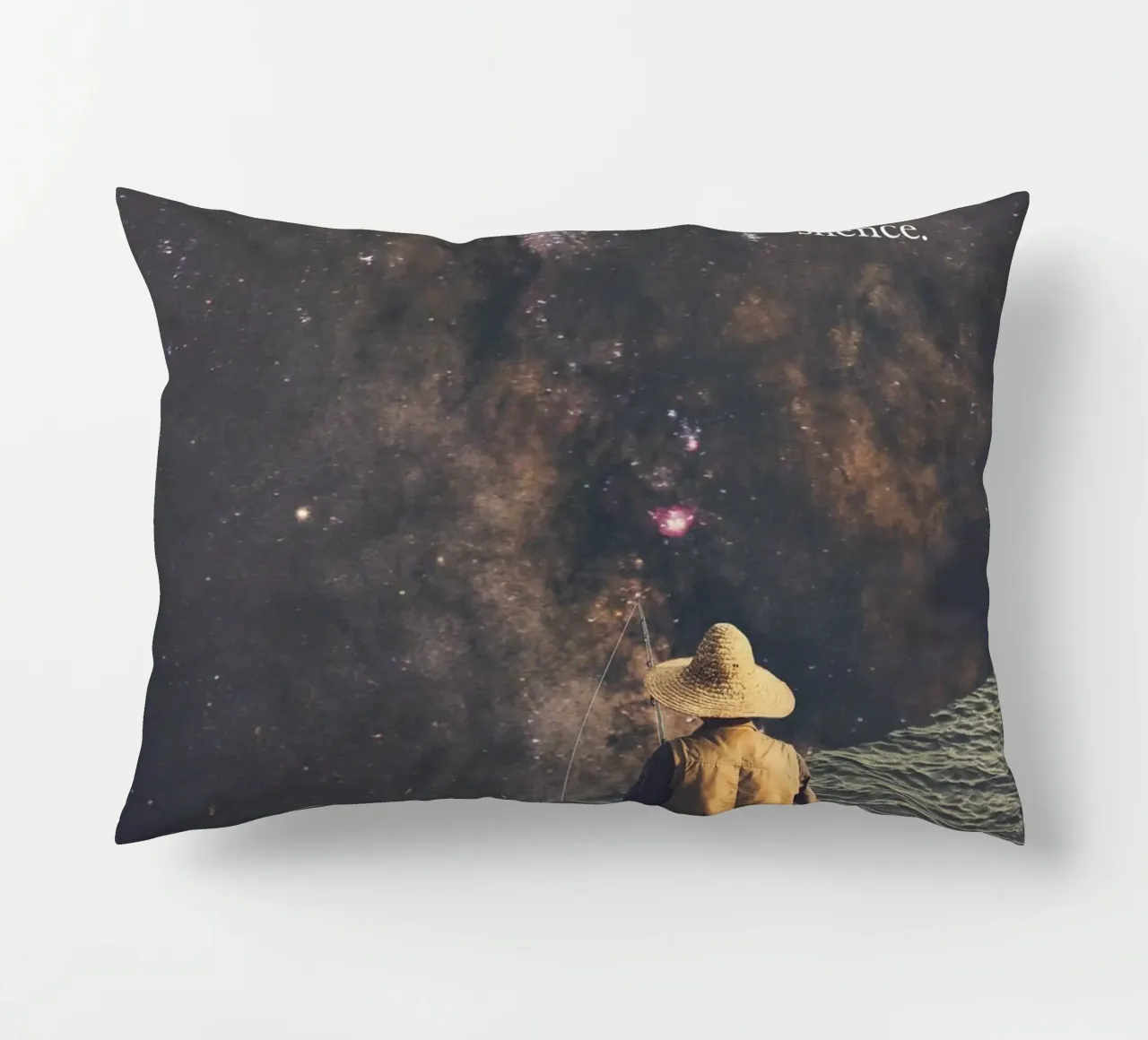 Silenzio - Pescatore cosmico cuscino da Dapidoka