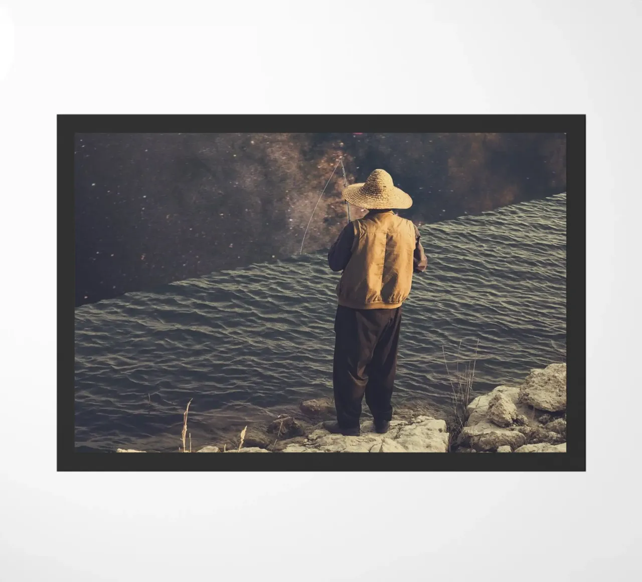 Silenzio - Pescatore cosmico zerbino da Dapidoka