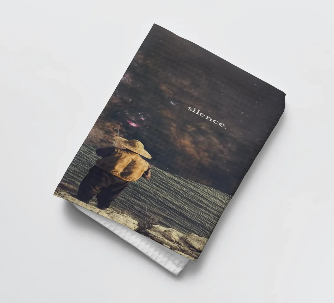 Silenzio - Pescatore cosmico canovaccio da cucina da Dapidoka