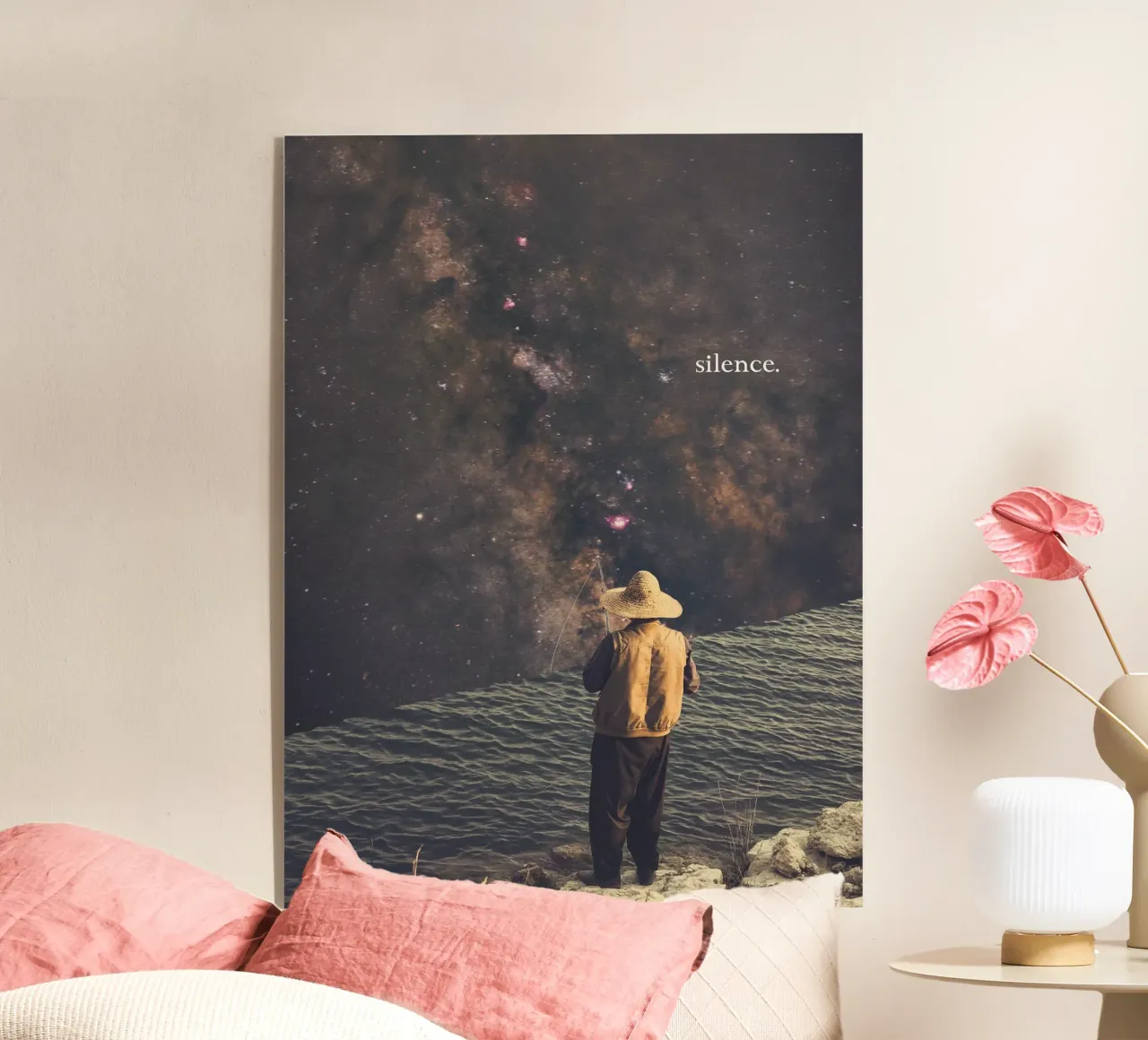 Silenzio - Pescatore cosmico plexiglass da Dapidoka