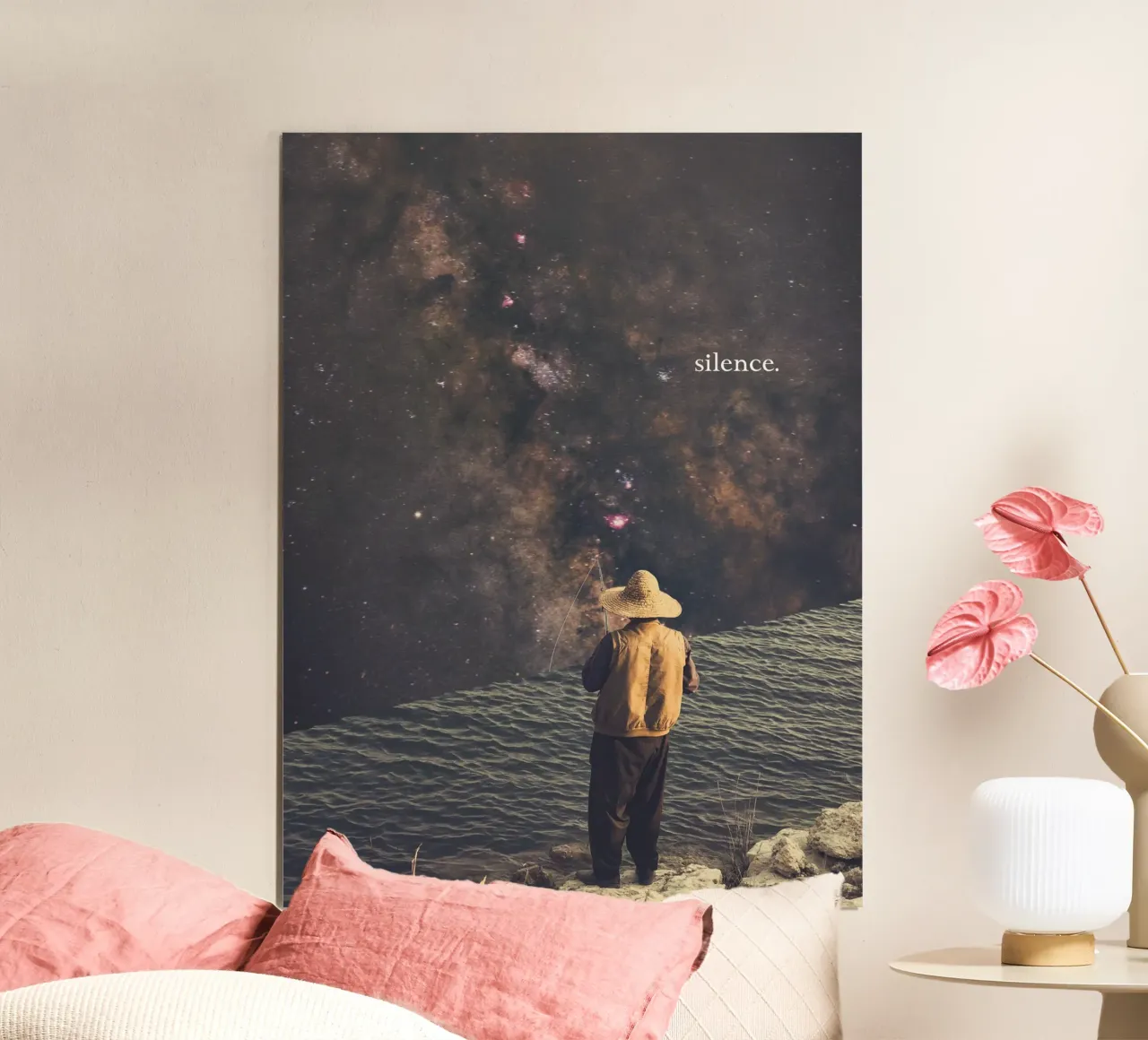 Silenzio - Pescatore cosmico carta hahnemühle da Dapidoka