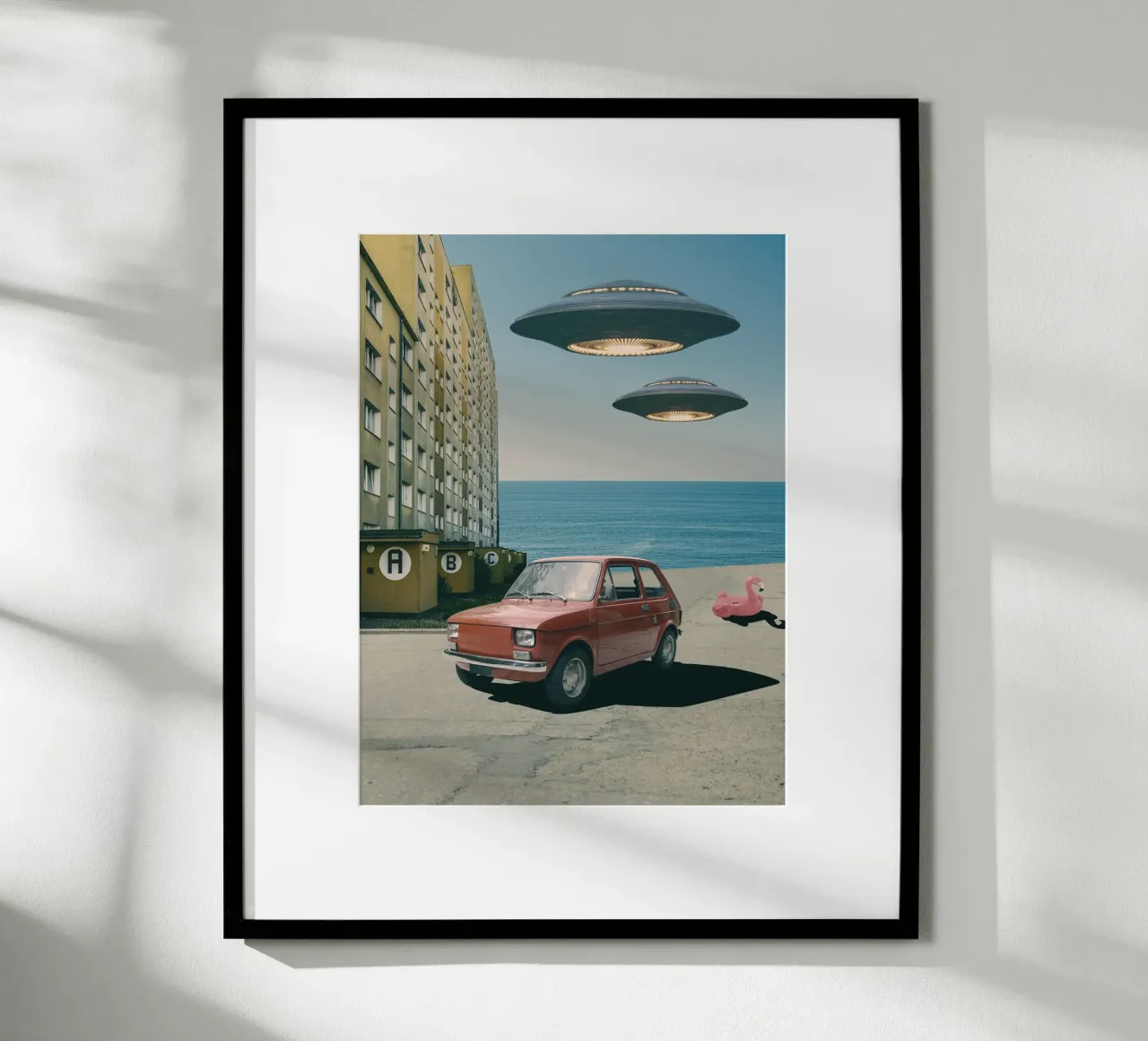 Cartolina dalle vacanze poster con telaio in alluminio da Dapidoka