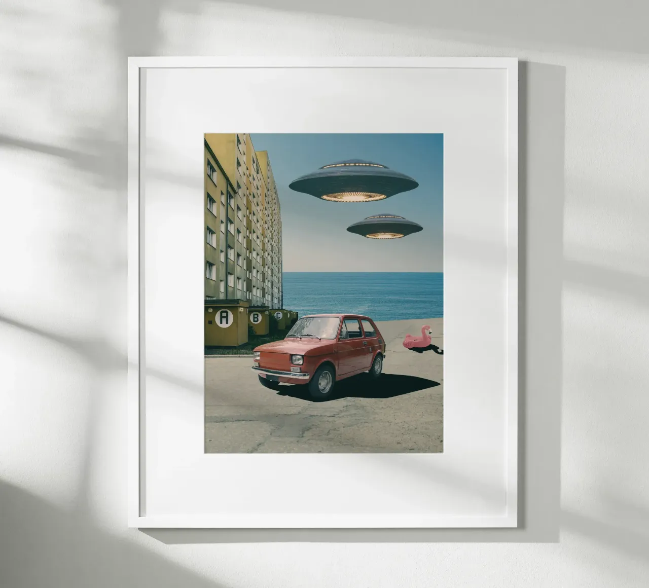 Cartolina dalle vacanze poster con telaio in alluminio da Dapidoka