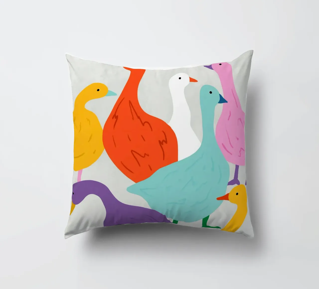 Anatra in giro cuscino da 83oranges.com