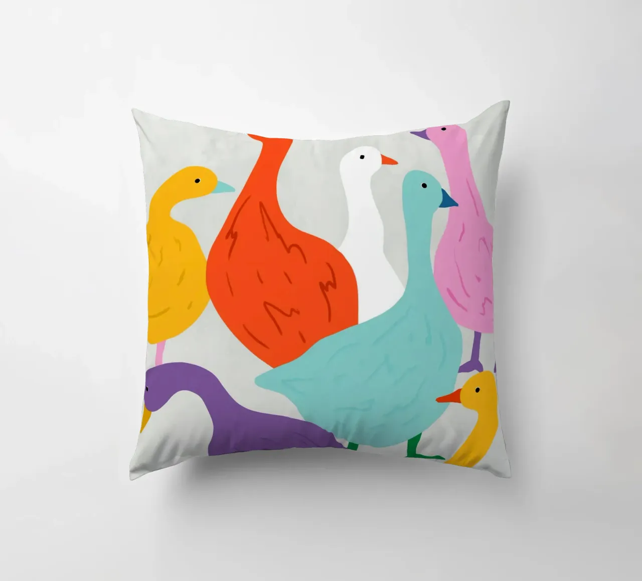 Anatra in giro cuscino da 83oranges.com