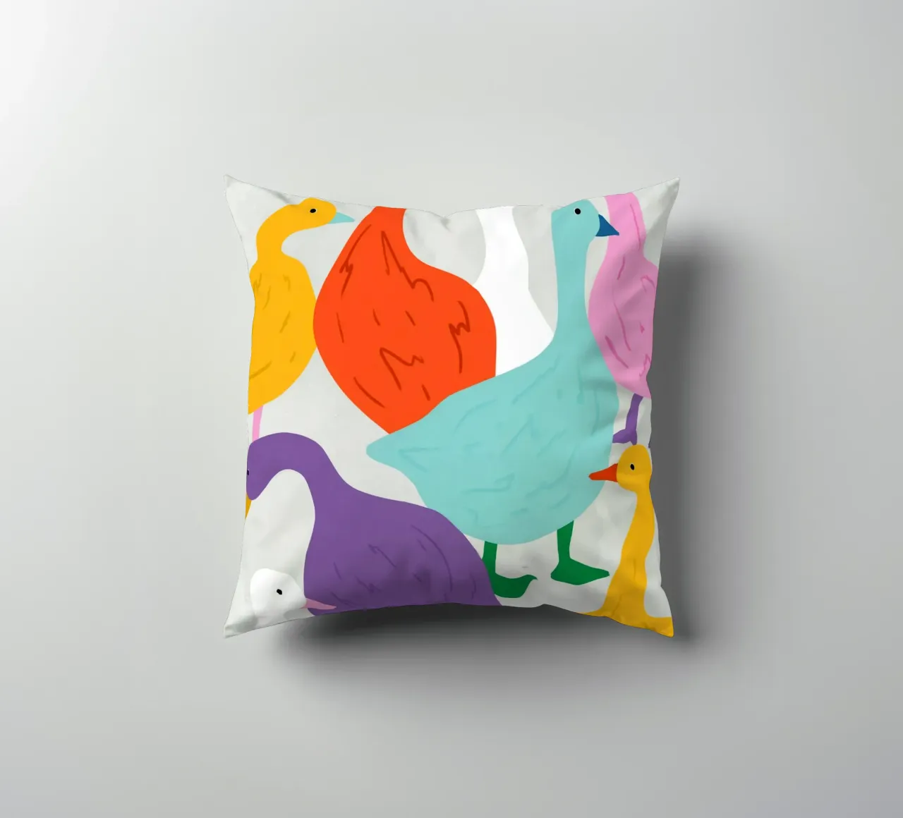 Anatra in giro cuscino da 83oranges.com