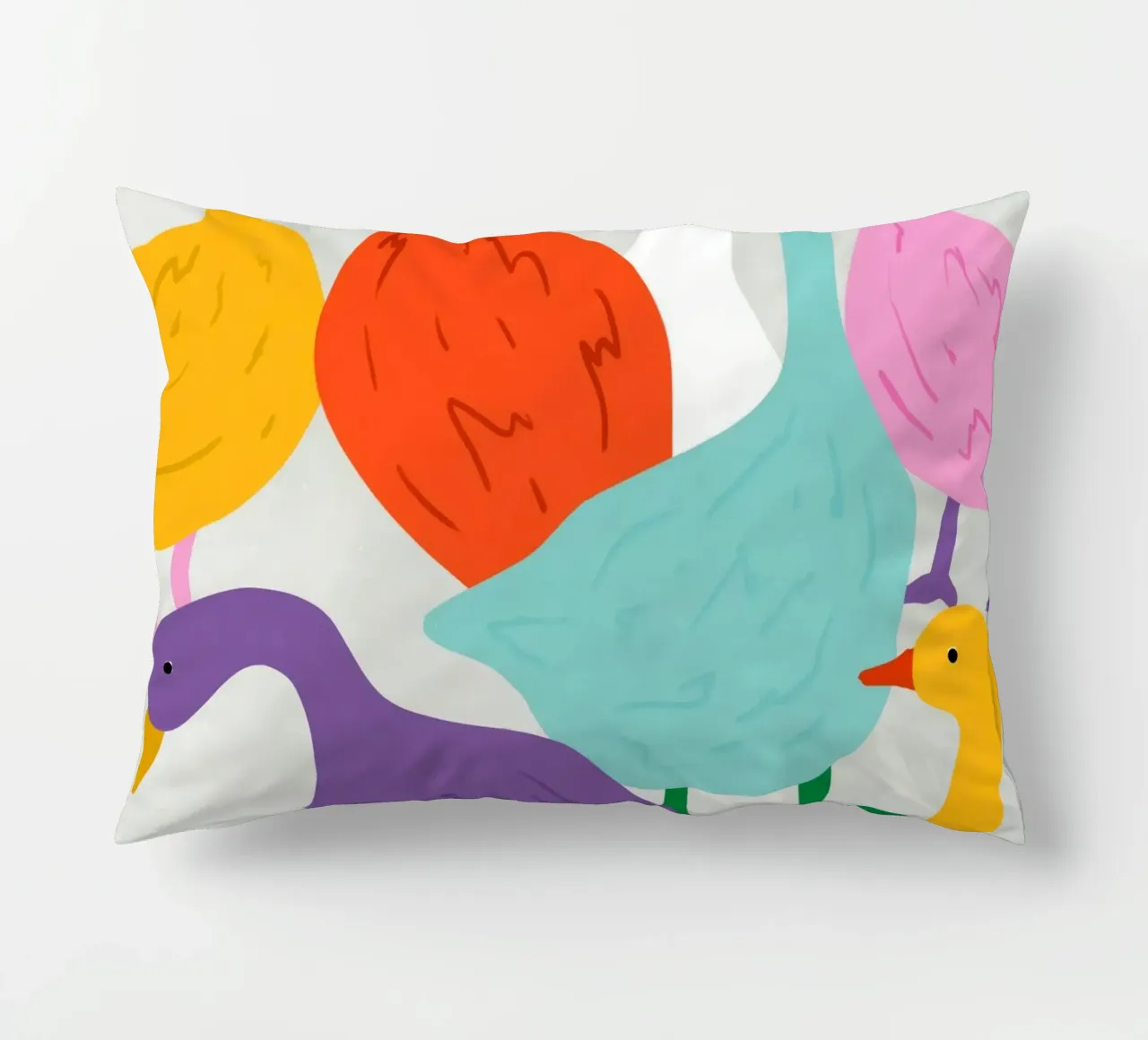 Anatra in giro cuscino da 83oranges.com