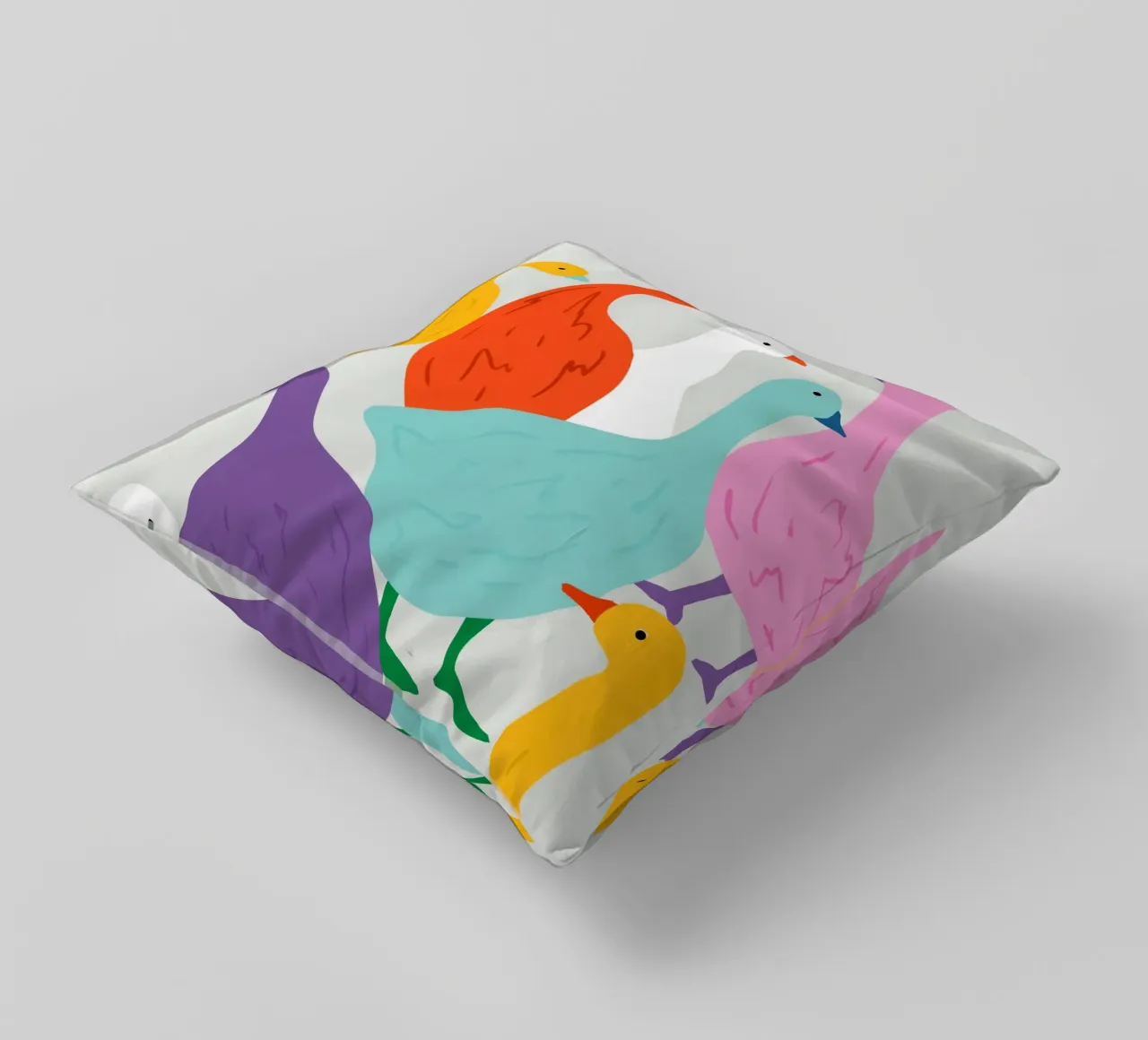 Anatra in giro cuscino da 83oranges.com