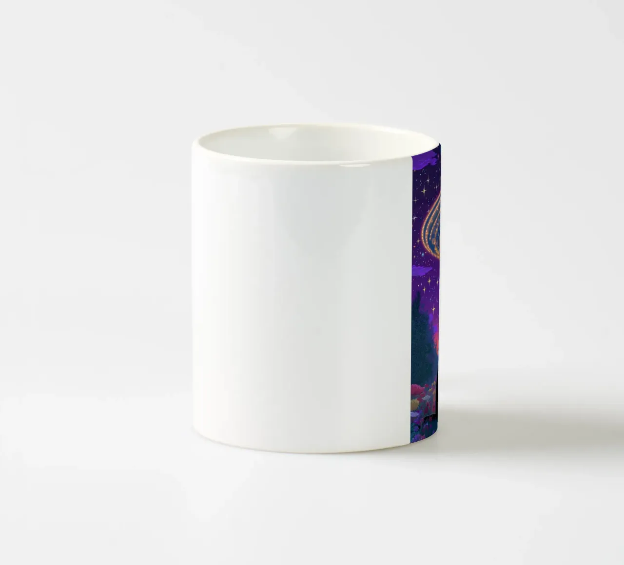 Gatto e UFO tazza in ceramica da Fleur de Lys