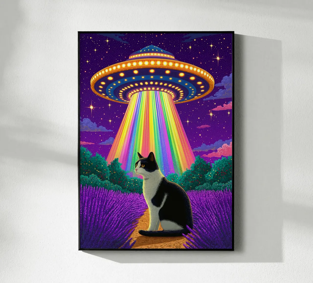 Gatto e UFO plexiglass da Fleur de Lys