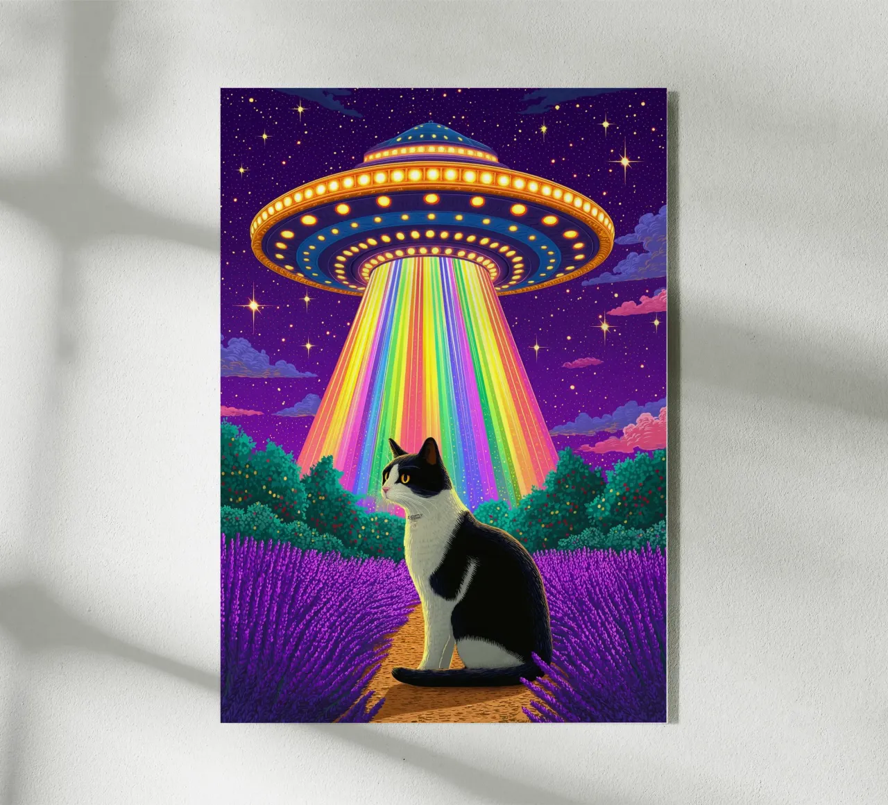 Gatto e UFO plexiglass da Fleur de Lys