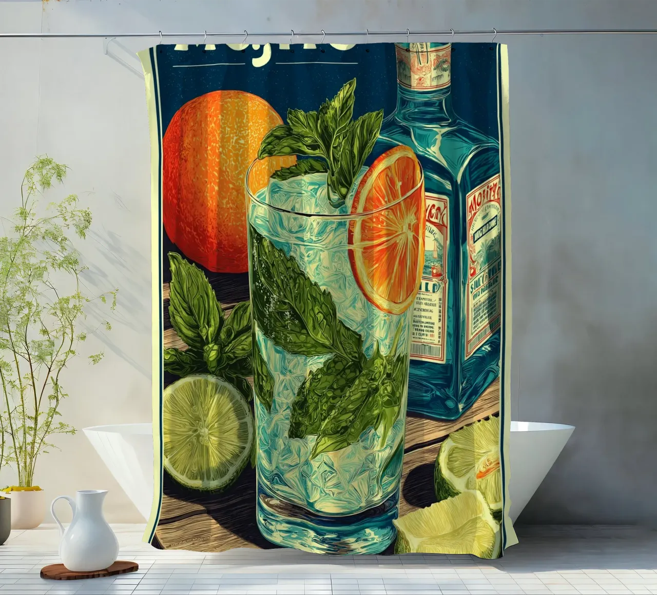 Mojito tenda da doccia da Fleur de Lys