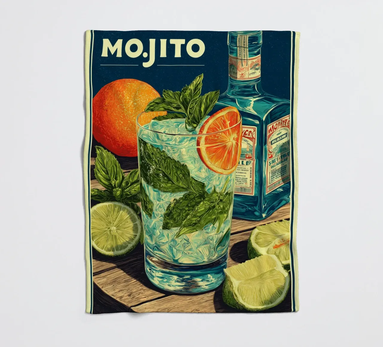 Mojito coperta in pile da Fleur de Lys