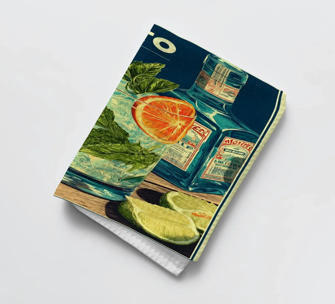 Mojito tea towel by Fleur de Lys