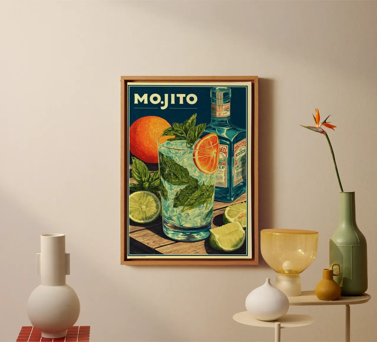 Mojito canvas by Fleur de Lys