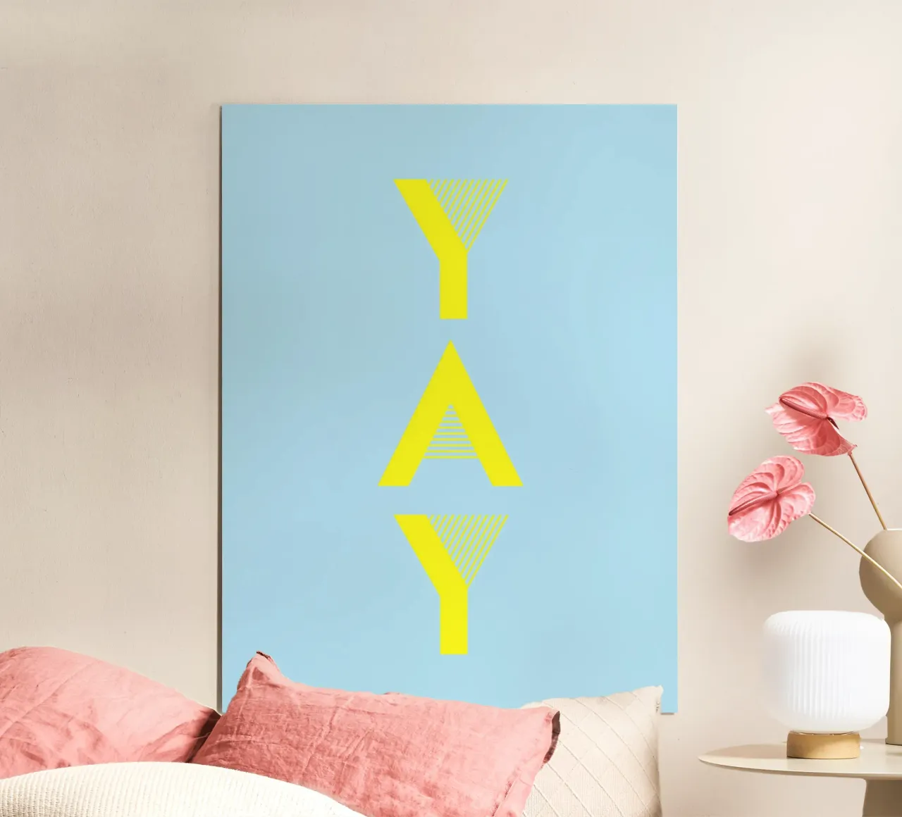 Yay 1 poster con telaio in legno da The Type Club Tokyo