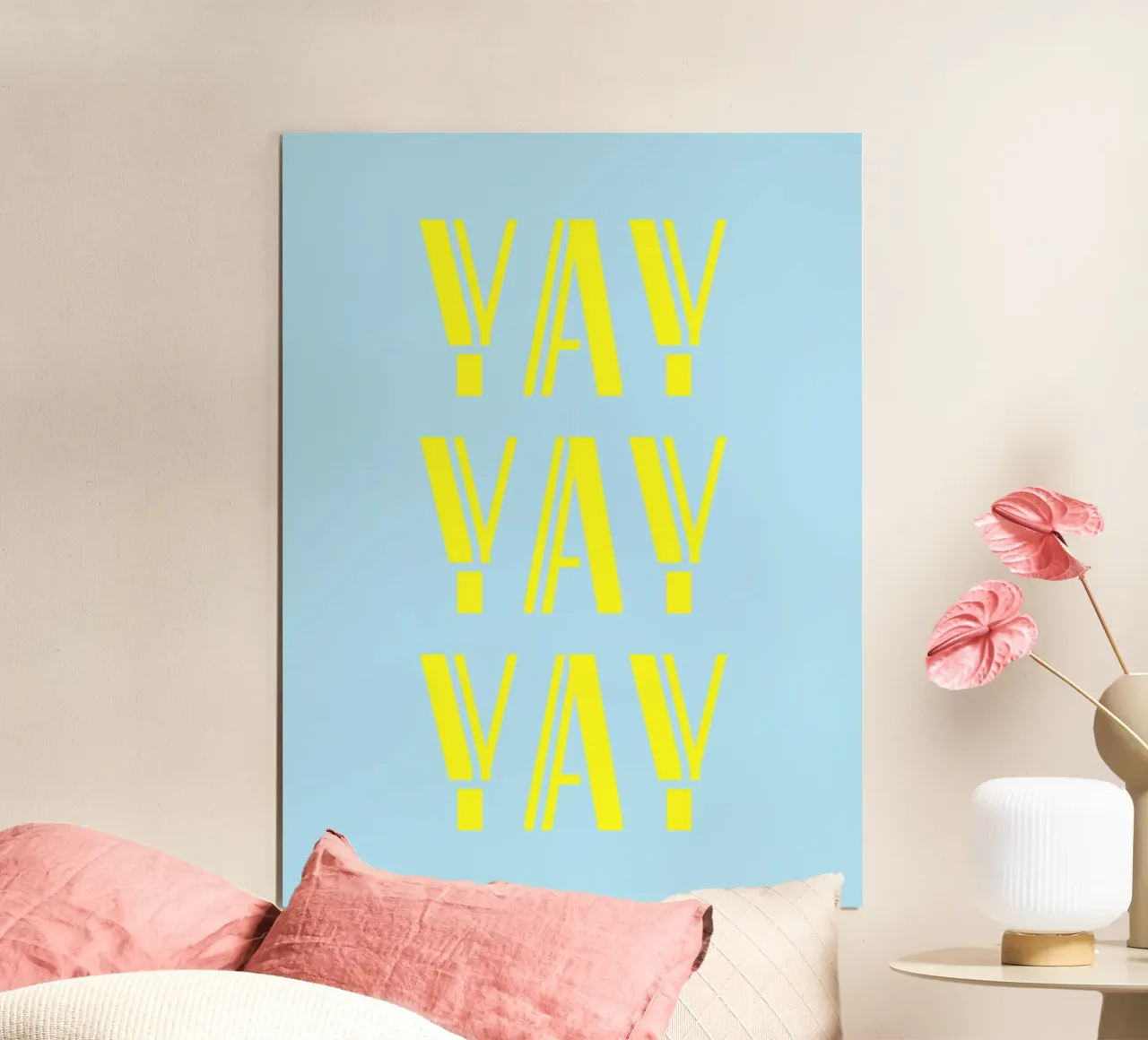 Yay 2 poster con telaio in legno da The Type Club Tokyo