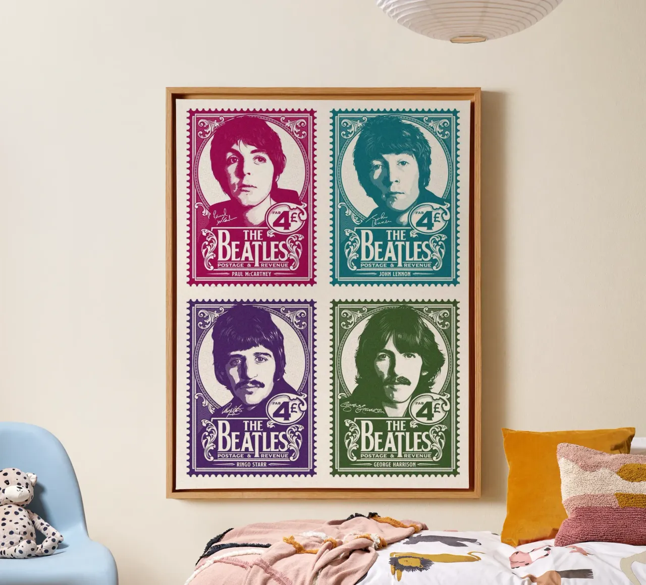 Across The Universe Night canvas with Floater frame by nabcu