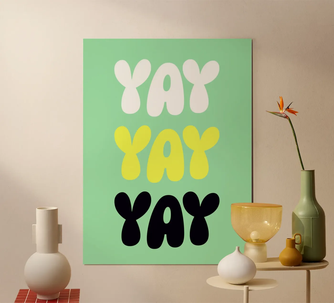 Yay 5 poster by The Type Club Tokyo