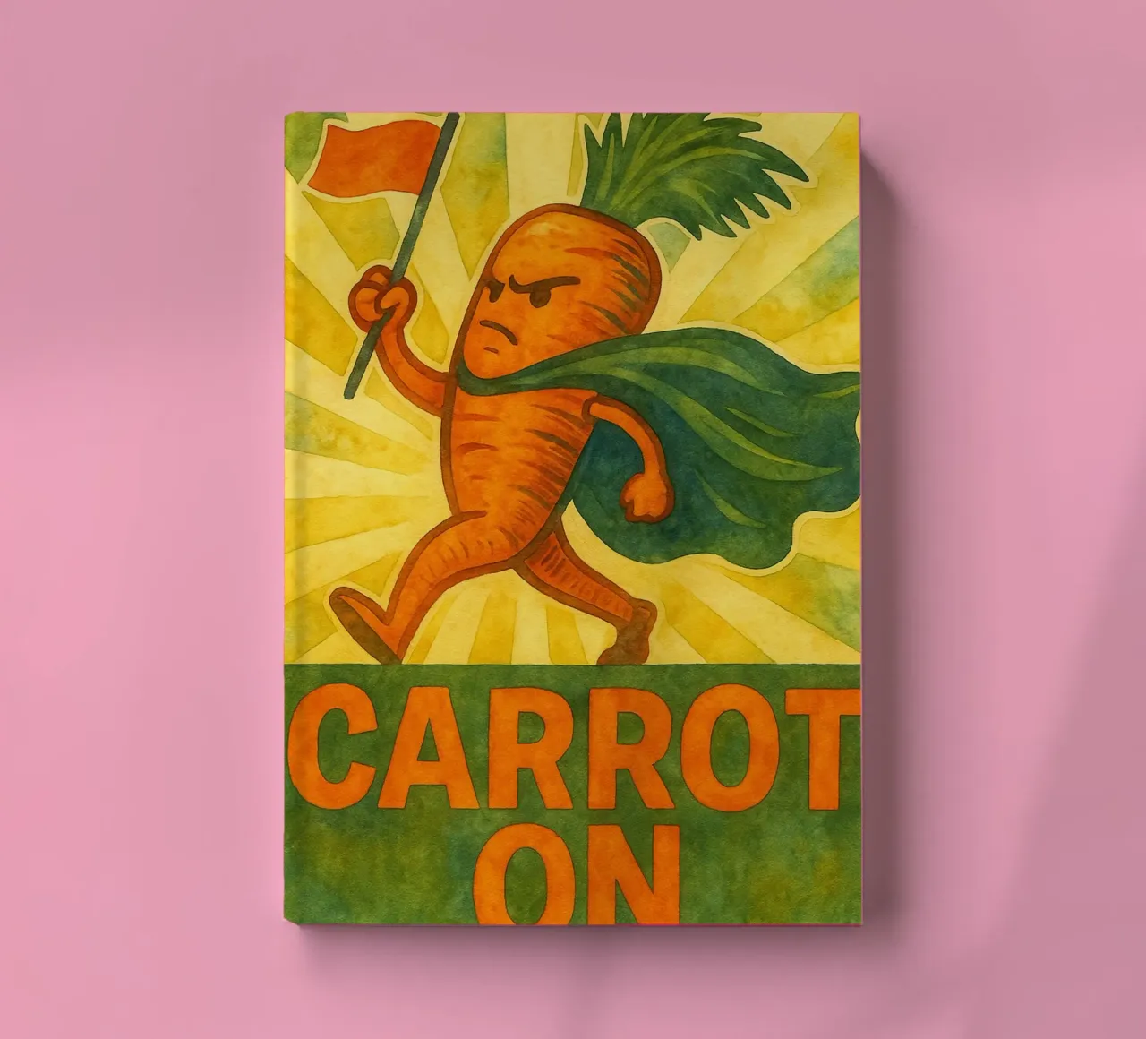 carrot on drawing notebook by kadilans