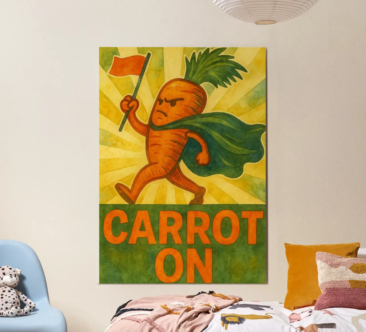 carota su disegno poster da kadilans
