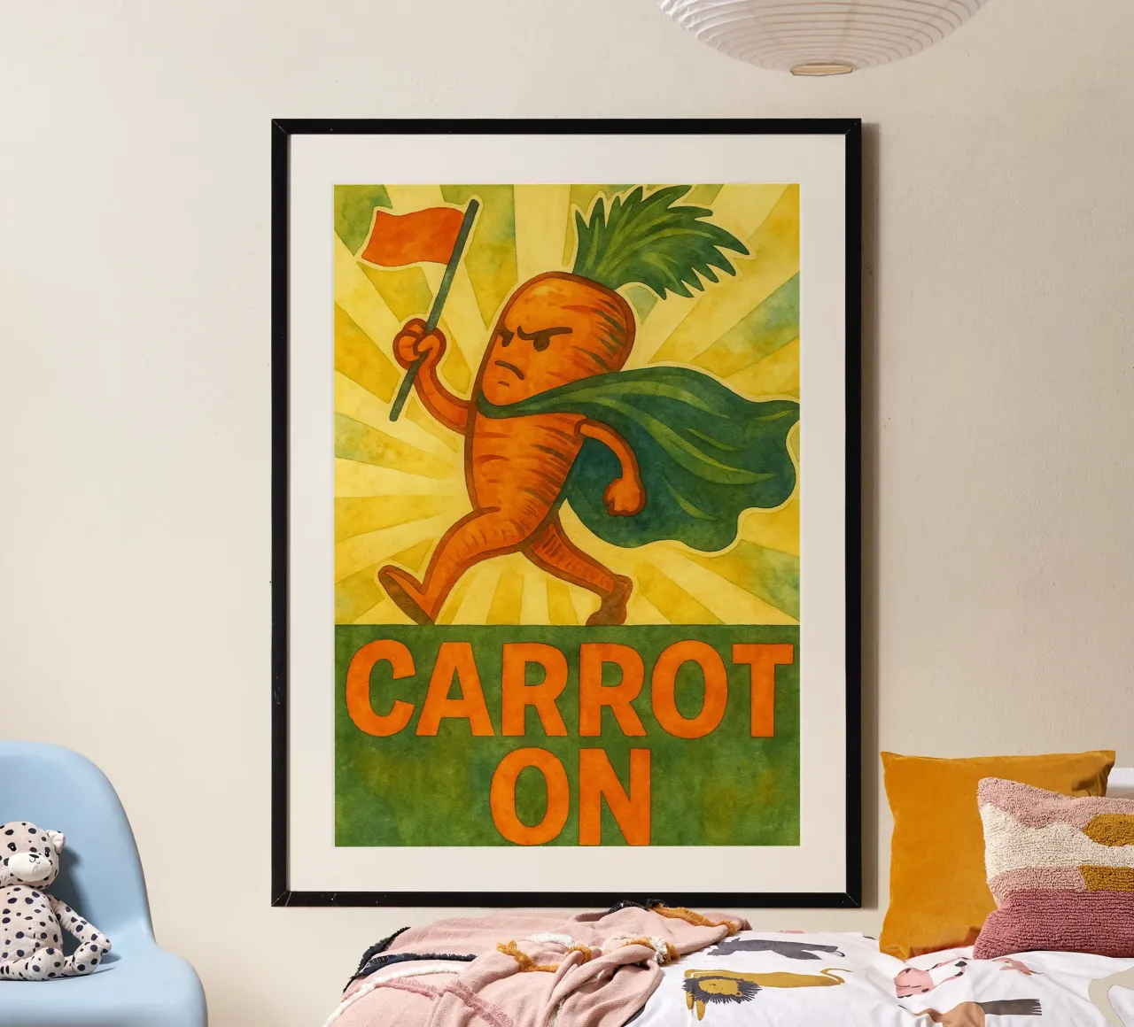 carota su disegno poster da kadilans