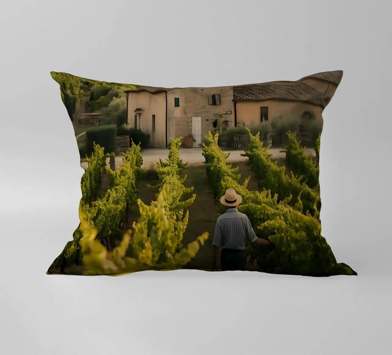 Viti dorate in Toscana cuscino da Casa Limon