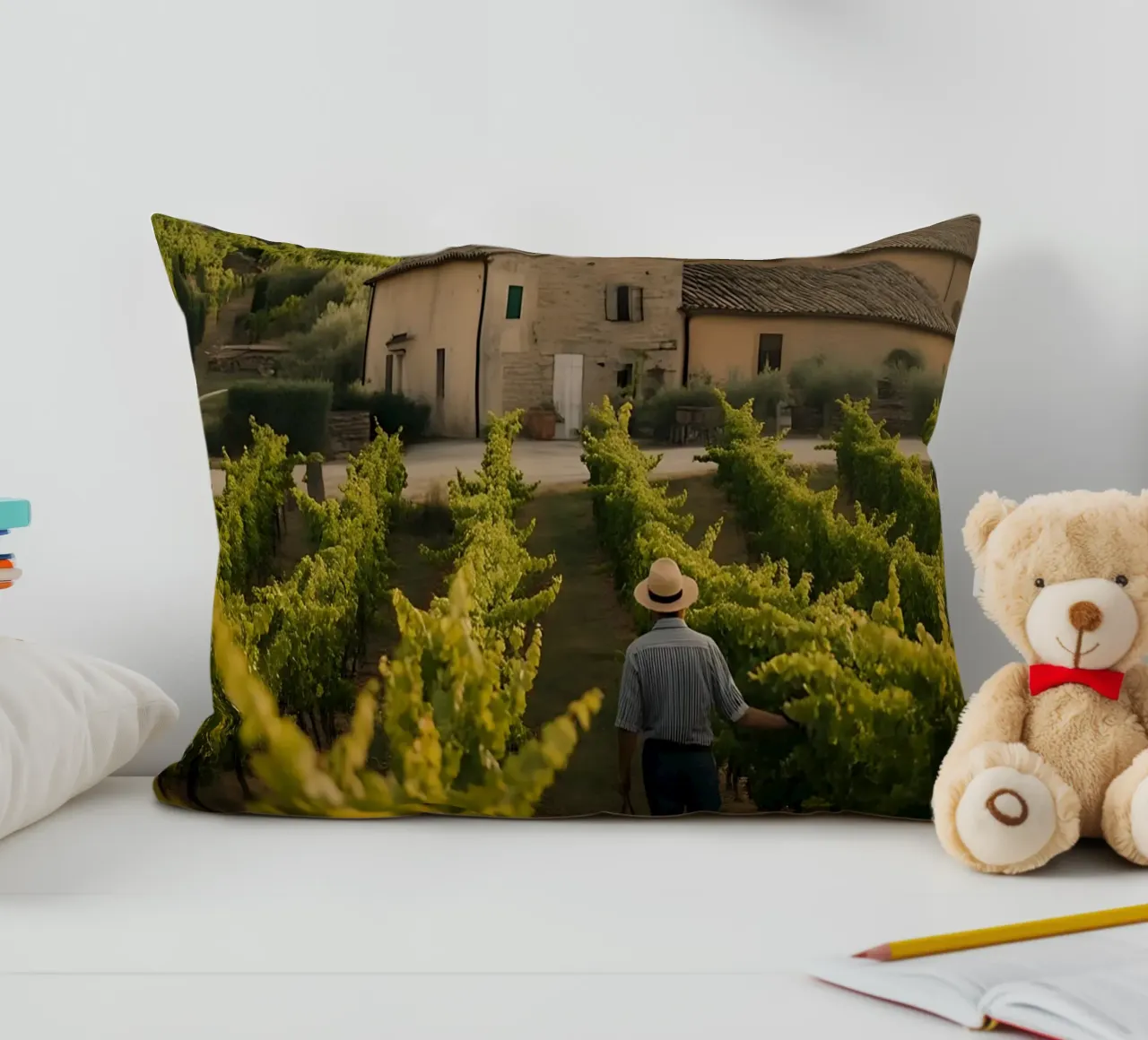 Viti dorate in Toscana cuscino da Casa Limon