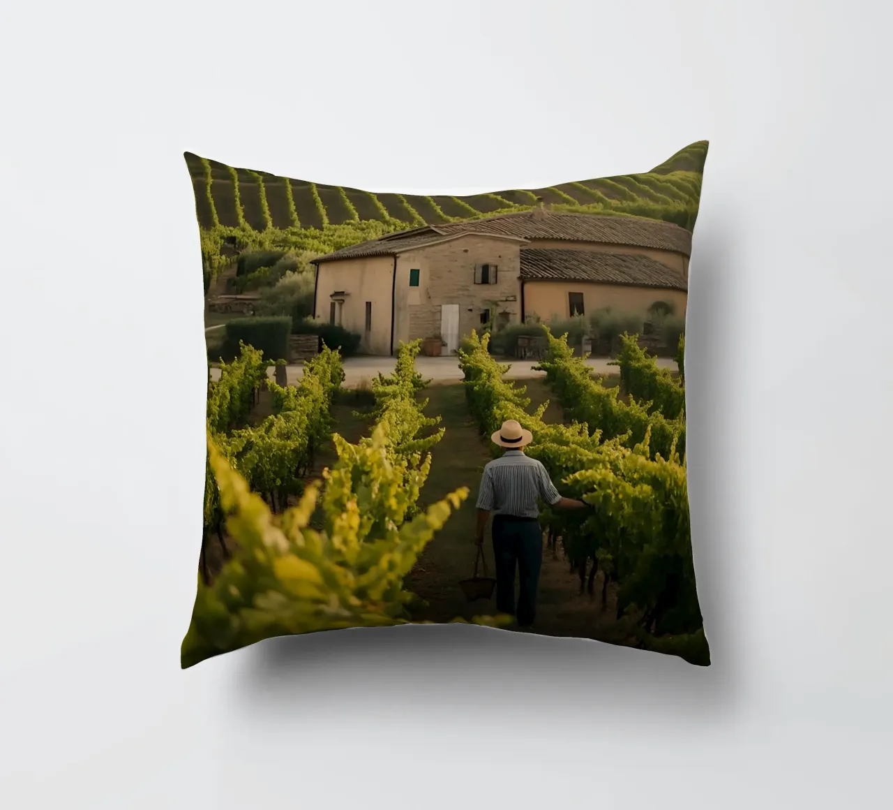 Viti dorate in Toscana cuscino da Casa Limon