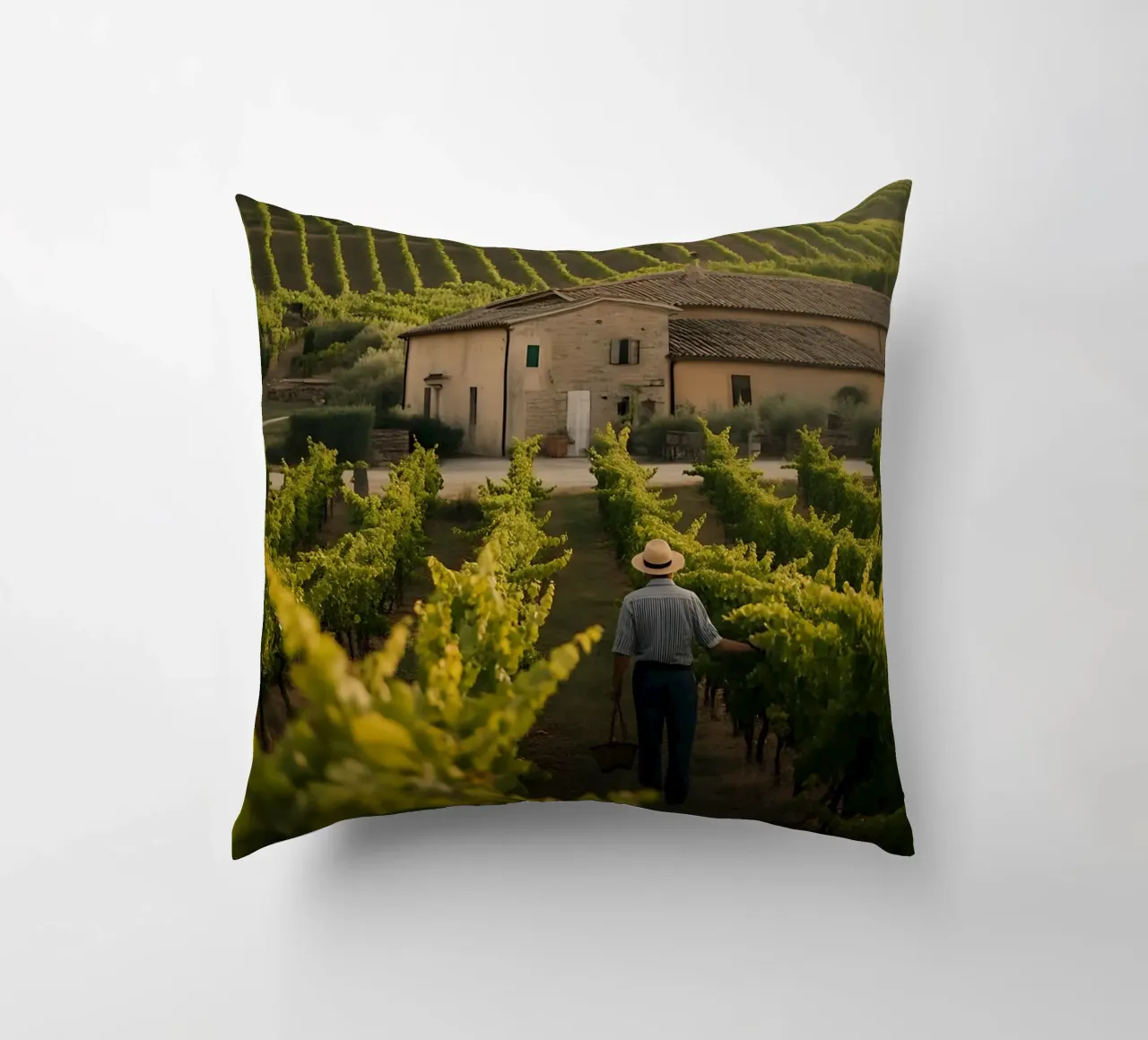 Viti dorate in Toscana cuscino da Casa Limon