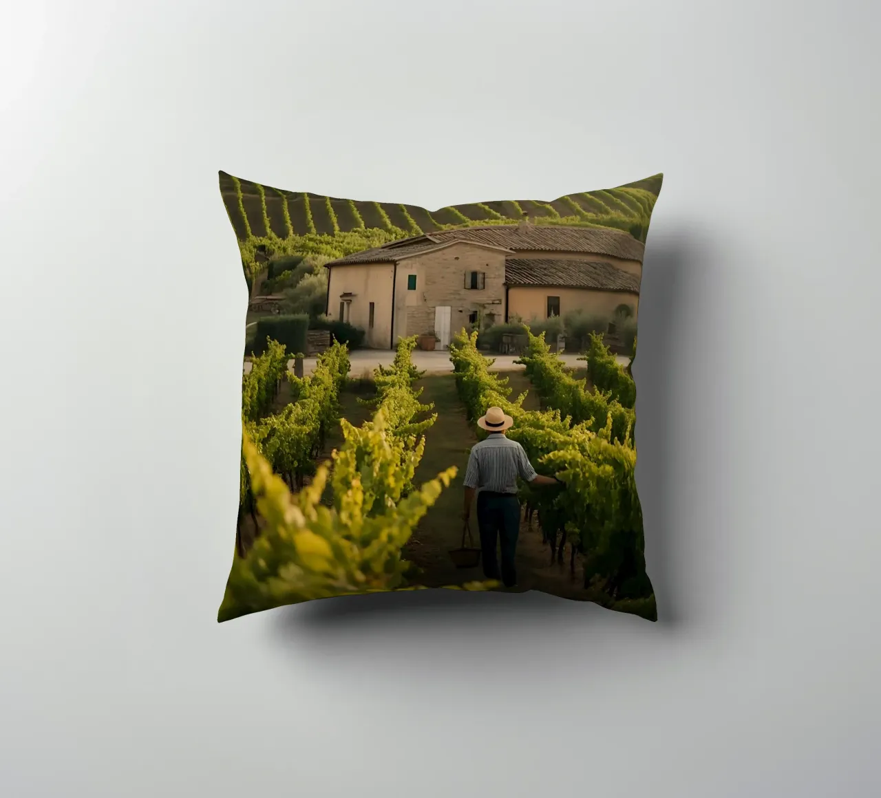 Viti dorate in Toscana cuscino da Casa Limon