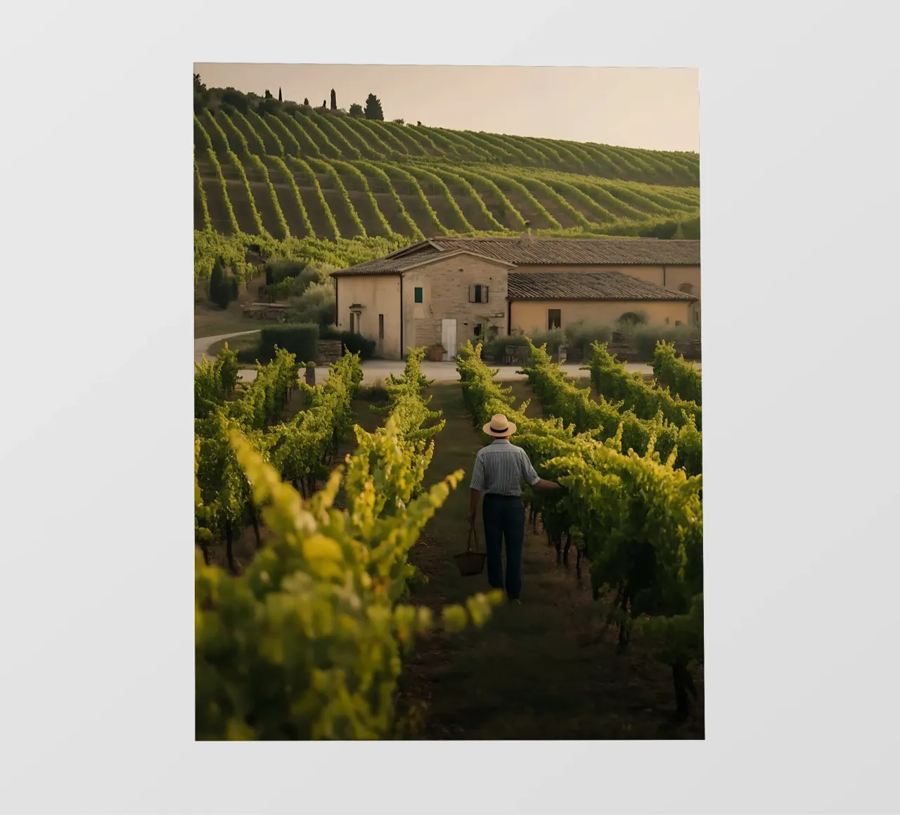 Viti dorate in Toscana telo in pvc da Casa Limon