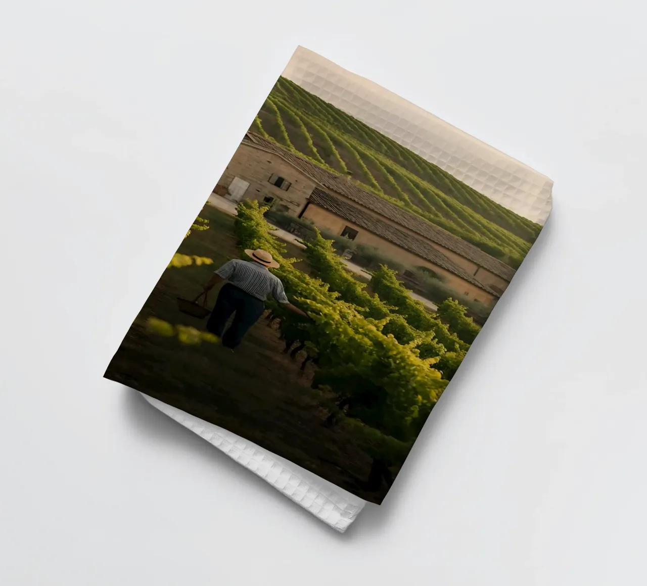 Vignes dorées en Toscane torchon de Casa Limon
