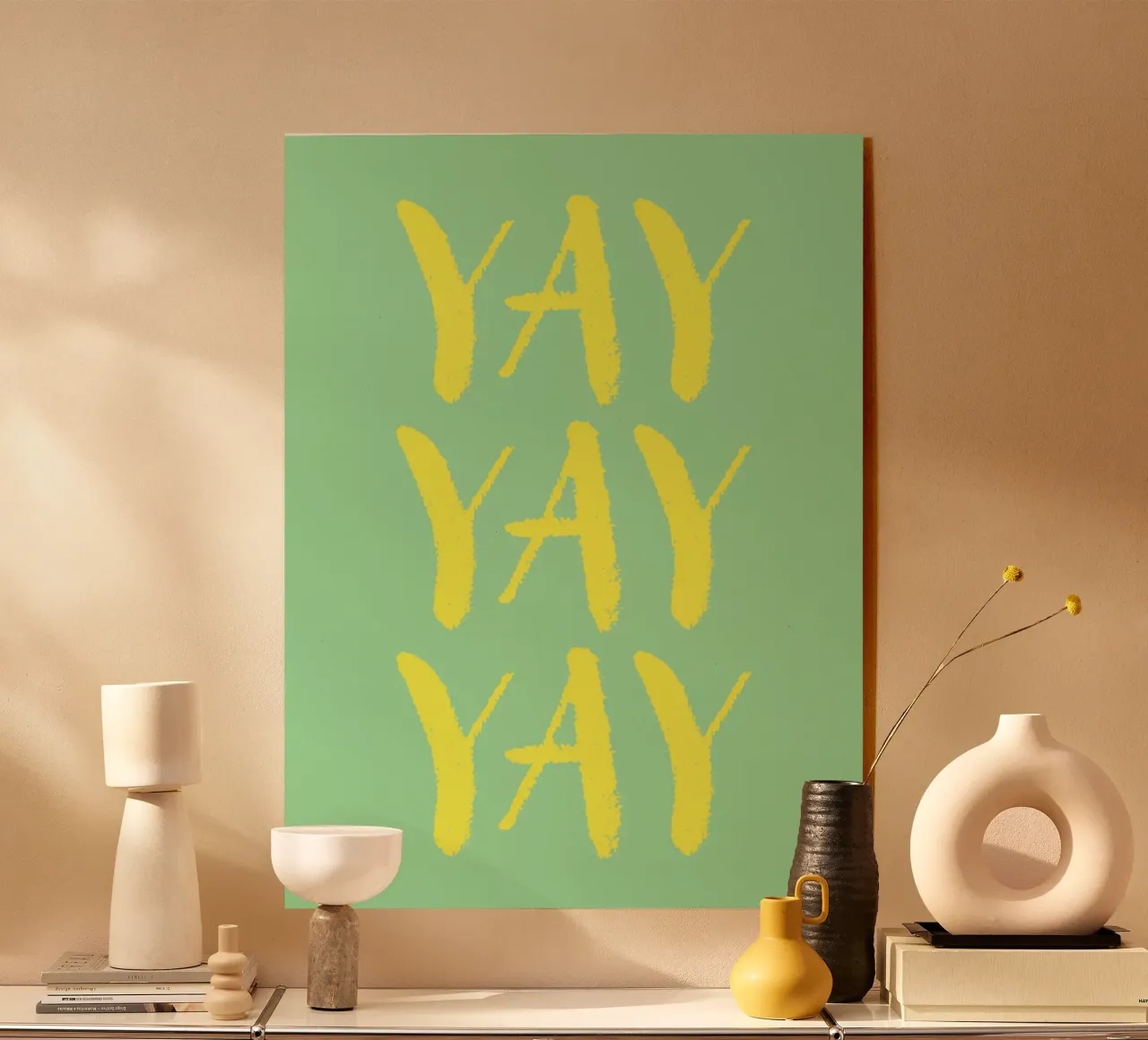 Yay 6 acrylic glass by The Type Club Tokyo