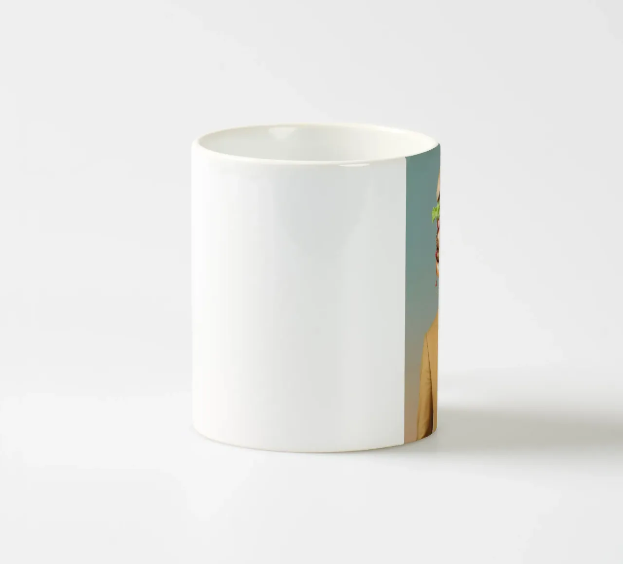 Uomo con testa di hamburger e vestito tazza in ceramica da 🥝 KIWI STORE