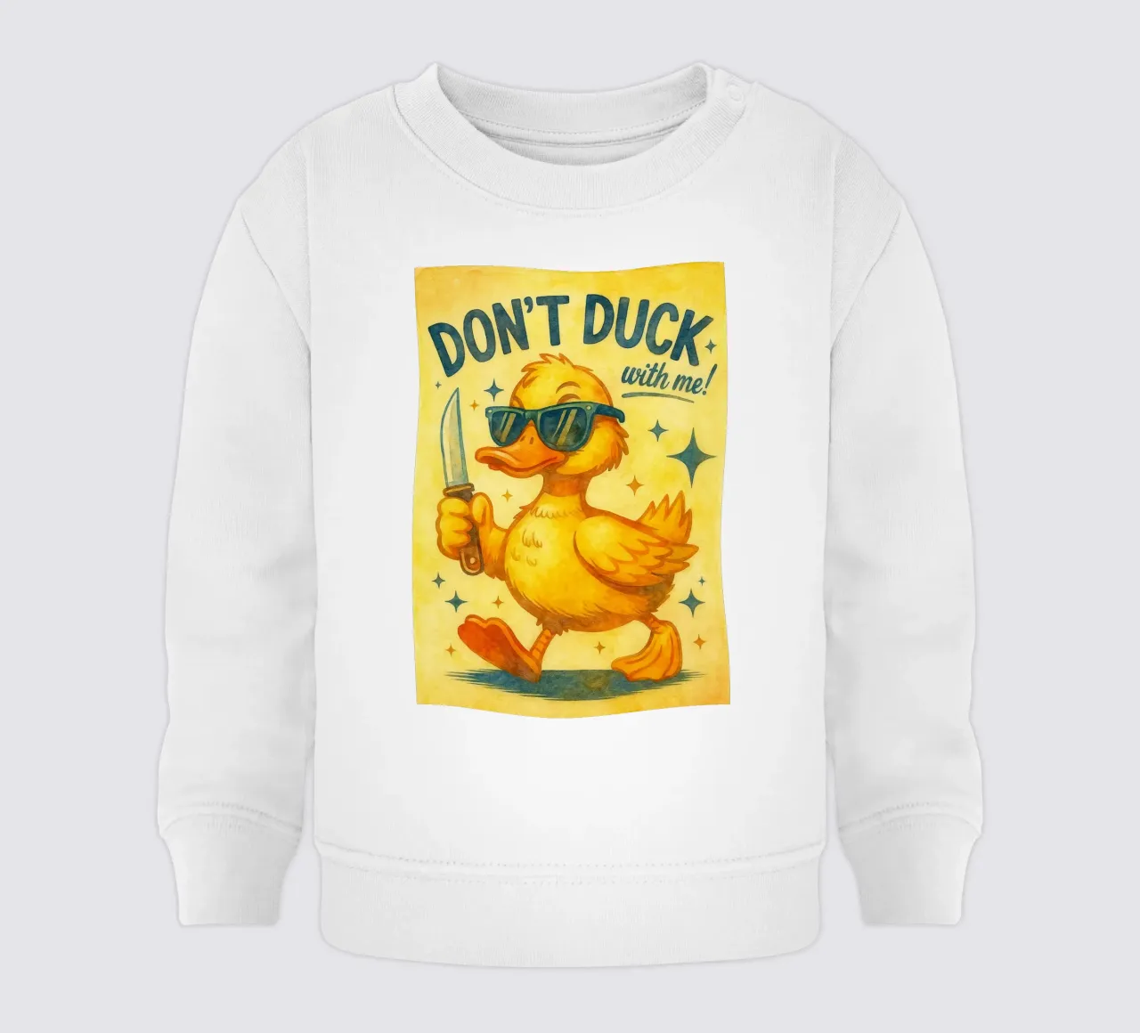 non fare l'anatra con me felpa neonato da kadilans