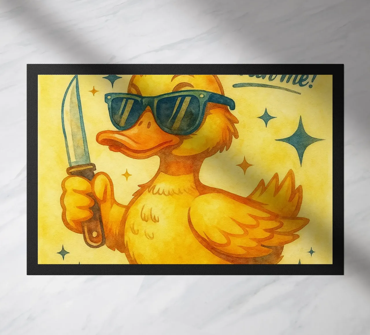 dont duck with me doormat by kadilans