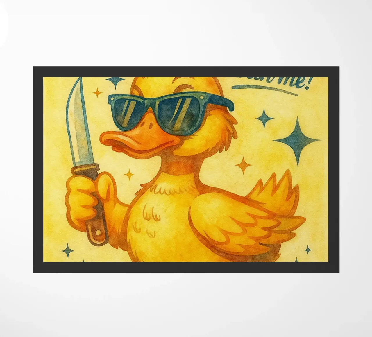 dont duck with me doormat by kadilans