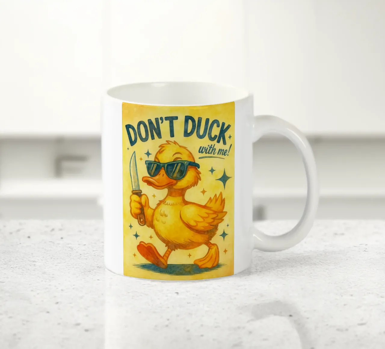 non fare l'anatra con me tazza in ceramica da kadilans